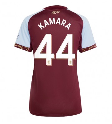 Aston Villa Boubacar Kamara #44 Replik Heimtrikot Damen 2025-26 Kurzarm